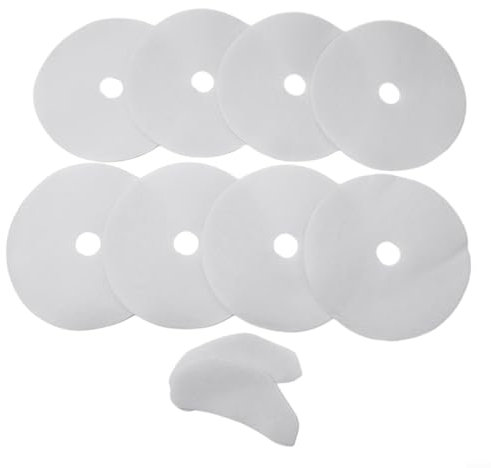 Kit de filtros para secadora de secadora, 8 tubos de escape redondos, 2 filtros de entrada de aire, paño de microfibra, pelo blanco, eliminación de polvo, piezas y accesorios