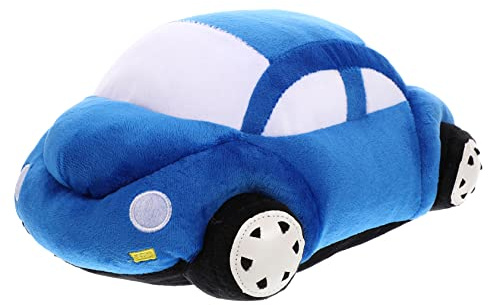 COSMEVIVI Oreiller De Voiture en Peluche Bleue 30 Cm pour Garçon Et Filles Et Adultes, Coussin Douillet Créatif, Rembourrage Coton PP, Décoration Festive pour Noël Et Bureau