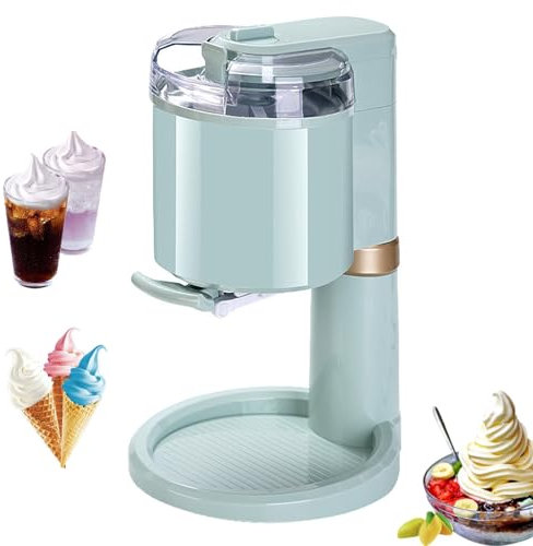 Gelatiera - Mini Macchina per Gelato Soft Alla Frutta Fai Da Te Completamente Automatica Da 1 Litro per Casa e Bar, Gelatiera Compatta per Uso Domestico,A