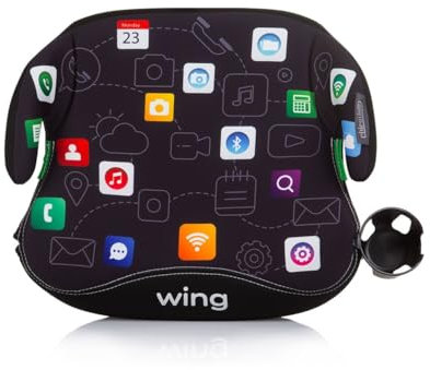 Chipolino, seggiolino per bambini, seggiolino di rialzo Wing i-Size (125-150cm), colori:nera