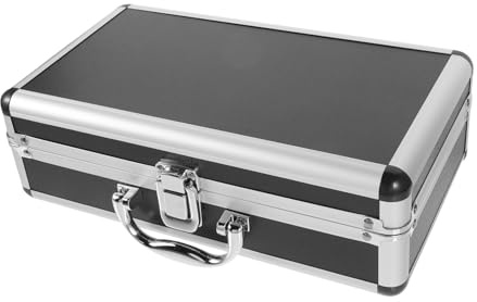 Supvox Kabellose Mikrofontasche Aus Abs Und Aluminiumlegierung Mit Baumwollfutter Tragbarer Mikrofonkoffer Für Reisen Und Aufbewahrung