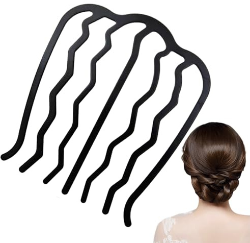 Peine en forma de U Peine lateral para peinados de mujer, para el