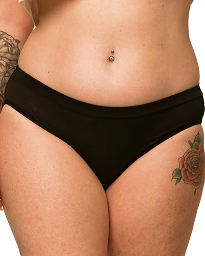 Mademoiselle Culotte – Culotte Menstruelle Lavable Ultra Respirante - 4 Couches Absorbantes Flux Abondant Jusqu’à 4 Tampons - Protection Hygiénique Réutilisable sans Fuite - Marque française - XL