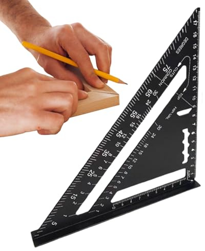 a Triangolo in Metallo - Metrica Ingegneristica in Metallo | Goniometro Geometrico in per Disegno Tecnico di Precisione Ingegneria Architettura Falegnameria