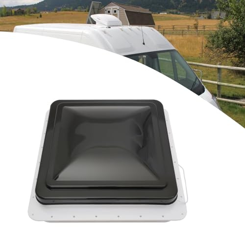 Claraboya de techo para caravana, 42 x 42 cm, con aberturas estándar de 14 x 14 pulgadas