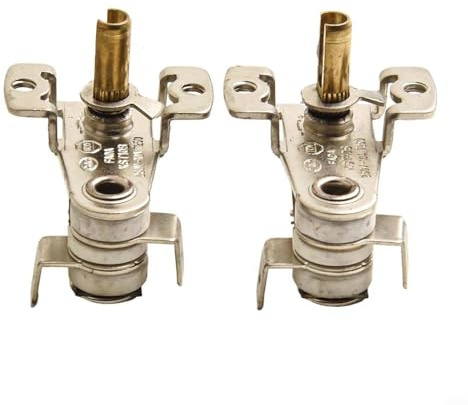 FACAIIO Einstellbarer Temperaturschalter Bimetall Thermostat 90°C 16A 250V KST-168 für elektrische Heizungen, 2 Stück