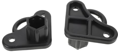 BESPORTBLE Accessoires pour Pied de Parasol et Pièces de Support de Parasol de Plage Plastique Noir 2 Pièces Durabilité Renforcée et Fixation par Pince pour Barbecue