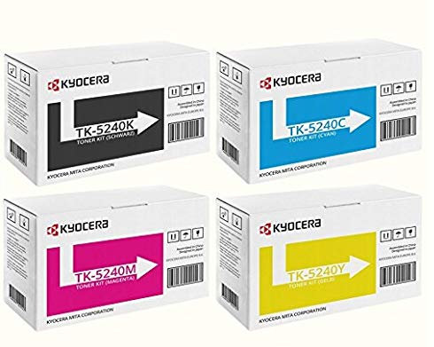 4x TK-5240 Kyocera Original Toner Ecosys M5526cdn M5526cdw P5026cdn P5026cdw - inkl. Tonerliga Touchpen Kugelschreiber