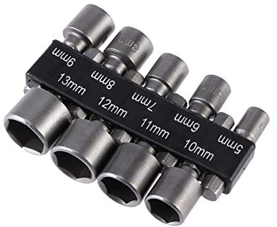 OUNONA-5¨C10?mm-Sechskant-Schraubendreher-Bits 1/4?Zoll Sechskant-Schaft Schraubendreher-Einsatz-Bit-Satz
