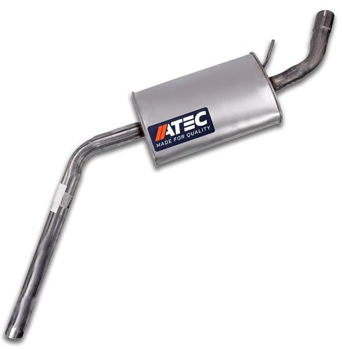 ATEC Germany 1x Mittelschalldämpfer | Kompatibel mit: VW CALIFORNIA T4 Camper, TRANSPORTER T4 Bus, TRANSPORTER T4 Kasten, TRANSPORTER T4 Pritsche/Fahrgestell (70E