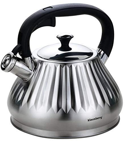 Flötenkessel Wasserkessel Teekessel Wasserkocher 3.0L KLAUSBERG KB-7477