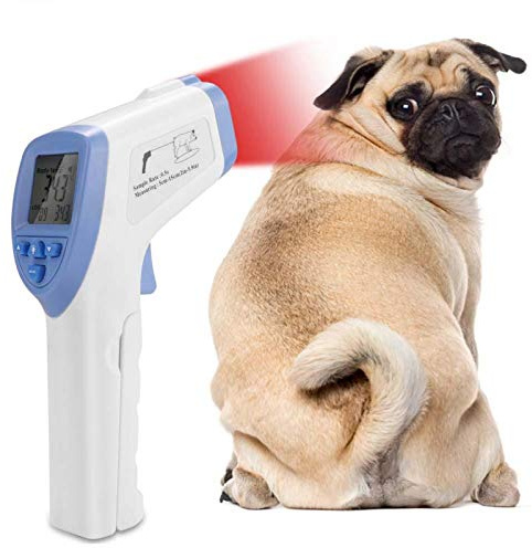 SALUTUYA Veterinärthermometer Hochpräzises Veterinär-Infrarot-Thermometer Viehbedarf