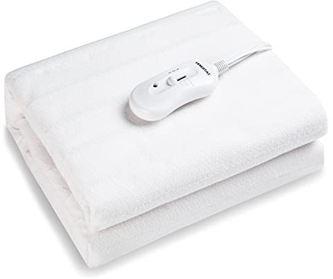 Venustas Electric Blanket, Electric Under Blanket,Heated Blanket with 3 Heat Settings, Soft Polyester Material 135 X 120cm