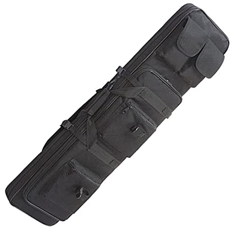 SJASD Waffentasche Gewehrtasche,Gewehrtasche 2 Langwaffen,Waffentasche Taktische Gewehrtasche Doppel,Military Airsoft Gewehr Fall Schutztasche,Outdoor Schulter Rucksack,100cm