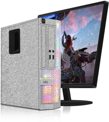 Dell Gaming-PC, komplett, Quad Core I7 bis 3,9 GHz, RAM 16 GB, SSD 512 GB, WiFi 600 M, Bluetooth 5.0, Neue 22 Zoll 1080 FHD LED, W10P64 (erneuert)