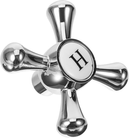 Uonlytech Kitchen Faucet Handle Replacement Cross Tap Handle for Sink and Bathroom Basin Easy Installation Zinc Alloy Durable Kitchen Faucet Accessories