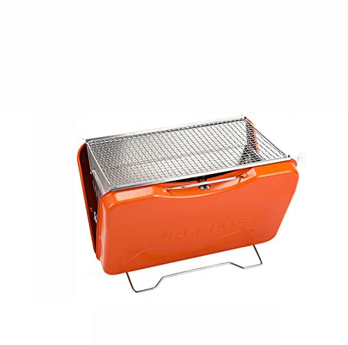 Balcon extérieur Camping Barbecue Valise Conception Pliable Portable en Acier Inoxydable Charbon de Bois Barbecue