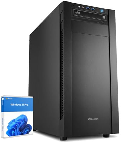 dcl24 AMD Multimedia PC Ryzen 5 7600X, AMD Radeon Grafik - 1000GB SSD, 16GB DDR5, schneller Rechner PC mit 6x5.3 GHz, WLAN, Windows 11 Pro Desktop Rechner für Büro und Homeoffice [19793]
