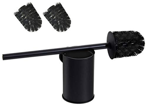 BGL Toilettenbürsten Set mit Wandmontage, 304 Edelstahl, Hygienischer ABS-Halter, platzsparendes Design, Ersatzbürstenkopf & rutschfeste Basis - Moderner Toilettenbürstenhalter für kleine Badezimmer