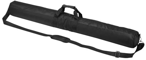 PATIKIL Étui de Transport pour Trépied, 39,4 x 5,1 Sac de Trépied Rembourré en Nylon Robuste avec Sangles d'Épaule Réglables et Poignées pour Pieds de Lumière, Parapluies, Noir