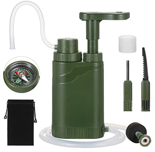 Filtro de Agua, Jarra con Filtro de Agua, Jarra con Filtro de Agua, Filtros de Agua, de Filtración de Agua Multifuncional para Beber, Senderismo, Camping, Viajes
