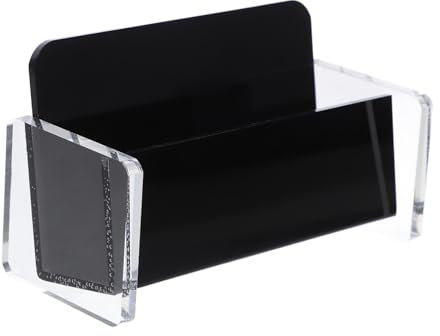 STOBOK 4stücke Namenskartenhalter Aus Acryl Transparent Kompakt Und Stabil Für Büro Und Zuhause Praktischer Kartenständer Zur Ordentlichen Aufbewahrung Von Visitenkarten
