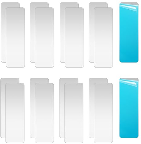 Metal Plates for Magnetic Mounts, 18 Pack Steel Strips with Adhesive Backing for Magnets on Non-Steel Vents