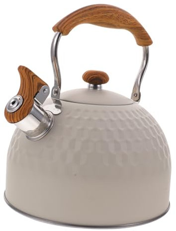 Alipis Bouilloire Sifflante Inox Capacité Pot Pratique Avec Poignée Confortable Compatible Feux Variés Pour Bouillir Eau