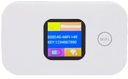 Goshyda 4G WiFi Mobile Hotspot, 300 Mbit/S Hochgeschwindigkeit Tragbare WiFi -Router Verbinden Sie Bis zu 10 Geräte mit 2100 -mAh für Heimreisecamping