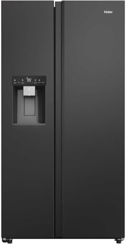 Haier SBS 90 Series 7 American Style Fridge Freezer 50/50 Total No Frost - Slate Black - HSW79F18DIPT