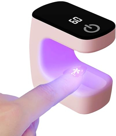 Lampe UV pour vernis à ongles gel – Appareil de manucure léger, outil de séchage rapide | Séchoir à ongles portable avec éclairage UV LED – Kit de voyage pour les amateurs de maison, les