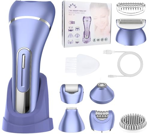 Afeitadora eléctrica para mujer, impermeable, para uso en húmedo y seco, depilación púbica, removedor impermeable