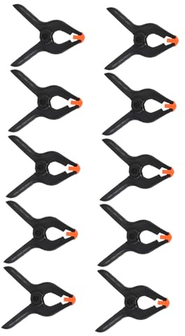 Toddmomy 10 pezzi Morsetti Molla Pesanti in Plastica per Falegnameria e Fotografia Pinze Resistenti e Versatili per Lavori di Legno e Fondali Design Sicuro e Durevole
