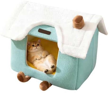 Generico Cuccia Coperta per Animali Domestici, con Rimovibile per rifugio Caldo per Gatti | Posto per Dormire Invernale Cucciolo Camera da Interna Soggiorno Balcone Decorazioni