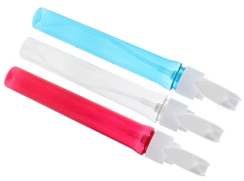 CLISPEED 3 piezas Botella Pulverizadora Continua para Peluquería Pulverizador de Niebla Fina Recargable Mini Spray para Agua y Cuidado Capilar Colores Rojo Transparente y Azul