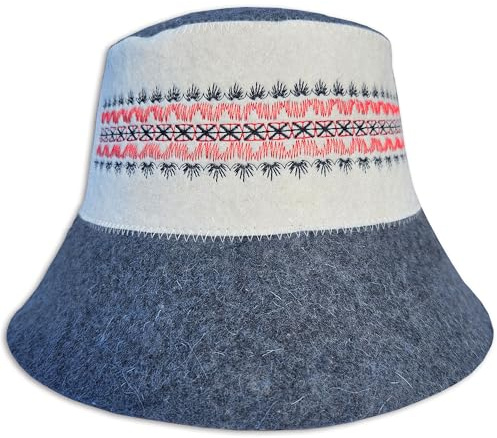 PRINZEPS Gorro de sauna para hombre perfecto de fieltro 100% – Sombrero de sauna de fieltro – Gorro de sauna para hombre – Regalos para hombres