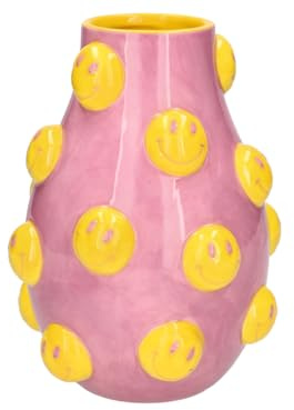 Giftcompany Artisan Vase Smile L rosa/gelb 18cm