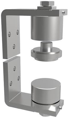 Innbee Torband Schwerlast verzinkt D50 max 400kg Tragkraft - Scharnier Fluegeltor Einfahrtstor Industrietor