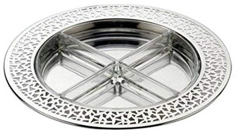 Alessi MSA05 Cactus Servizio per Antipasti, in Acciaio Inossidabile 18/10 Lucido e Vetro