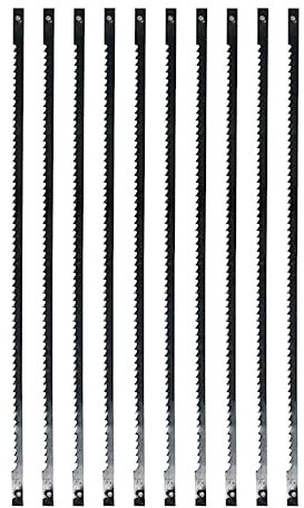 Dapetz ® Pack of 40 Scroll Saw Pin End Coping Saw Blades Carbon Steel 130mm Long 10tpi 14tpi 21tpi 24tpi For Cutting Wood, Plastic and Non-ferrous Metal