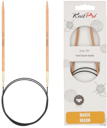 KnitPro Basix Beech Fixed Circular Needles 16 (40cm) | 3.50mm
