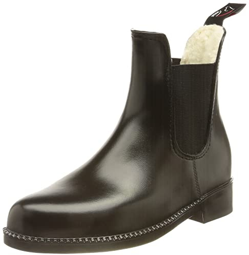 HKM 5309 Jodhpurgummistiefel, Stiefeletten Teddyfutter, Soft/Weit, Schwarz 40