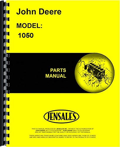 John Deere 1050 Cultivator Parts Manual