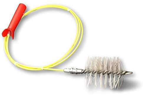 Kit de pellet o pellet para madera | Cepillo de herisson para pellets | Diámetro 80 mm | Ramonado para estufa de pellets | Conductos canalizaciones canaletas tuberías | Kibros 4KIT8Sb
