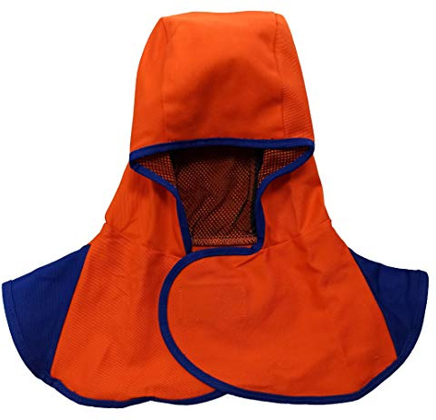 ELCAN Capucha ignífuga soldador transpirable para colocar debajo de careta soldadura para evitar quemaduras, gorro de soldador con protección para el cuello