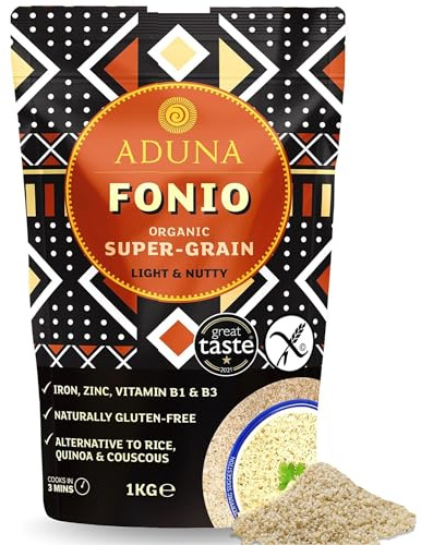 Aduna Organic Fonio Supergrain | Ancient African Gluten Free Grain | 1kg