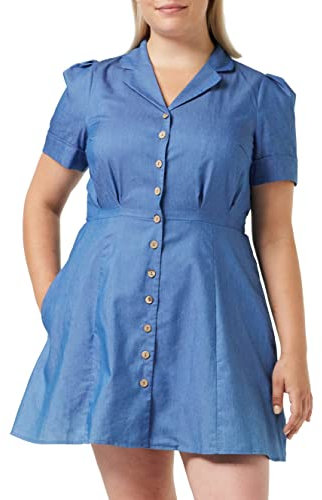 Louche Perry-Chambray Robe, Bleu, 36 Femme