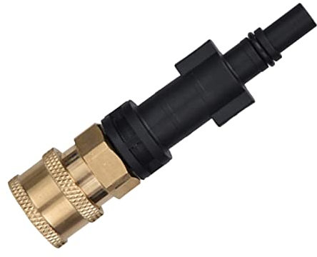 U/D 1 Stück Hochdruck-Schneeschaumlanze Unterlegscheiben-Schlauchadapter 6,35 mm Schnelltrennverbinder Schaumdüse Power Washer Fitting Unterlegscheibe Schlauch Ersatz (für Black Decker)