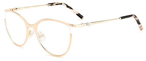 Carolina Herrera Demo Cat Eye Damen Brille CH 0007 0DDB 53, Goldenes Kupfer