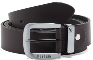 MUSTANG Leather Belt W130 Darkbrown
